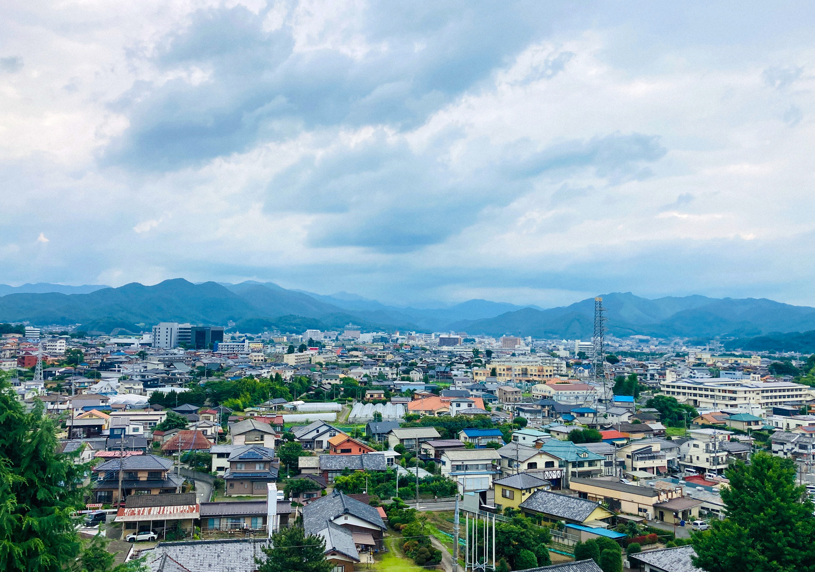 桐生南高校周辺の風景